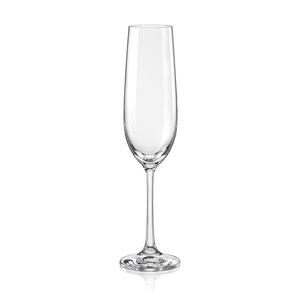 Súprava 6 pohárov na šampanské Crystalex Viola, 190 ml