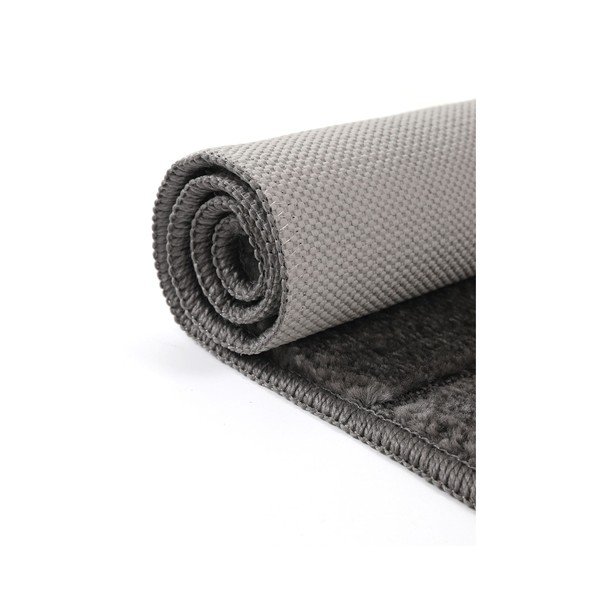 Antracitové kúpeľňové predložky v súprave 2 ks 50x80 cm Yeni Cizgli – Foutastic-image-4