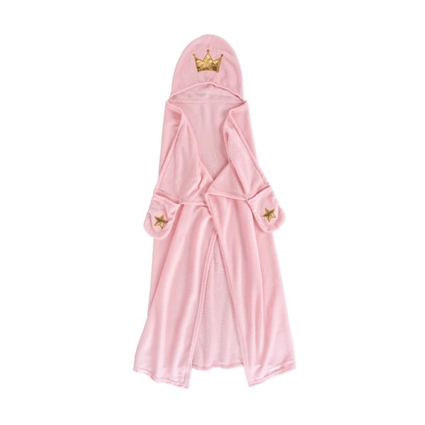 Ružová detská deka s kapucňou z mikroflanelu 100x120 cm Ariel – douceur d'intérieur