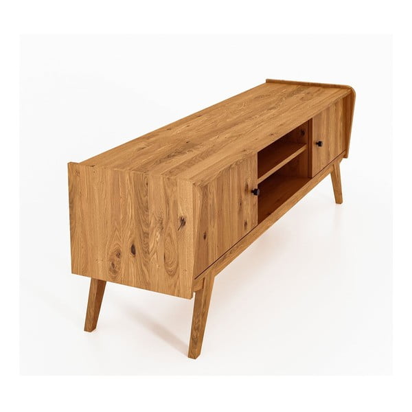 TV stolík z dubového dreva 160x61 cm Retro - The Beds-image-3