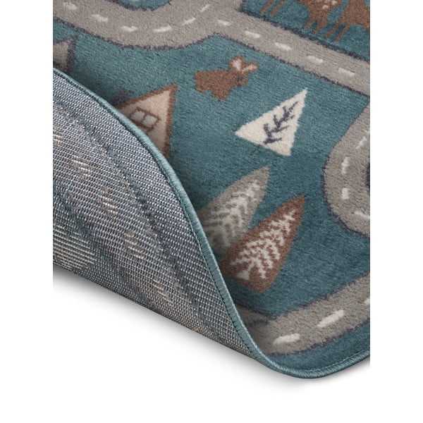 Detský koberec v petrolejovomodrej farbe ø 140 cm Streets – Hanse Home-image-3