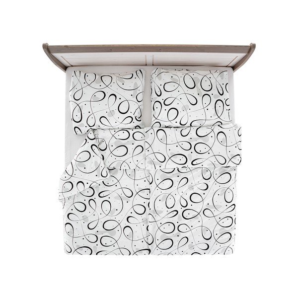 Čierno-biele krepové obliečky na jednolôžko 140x200 cm Top Class -  B.E.S.-image-2