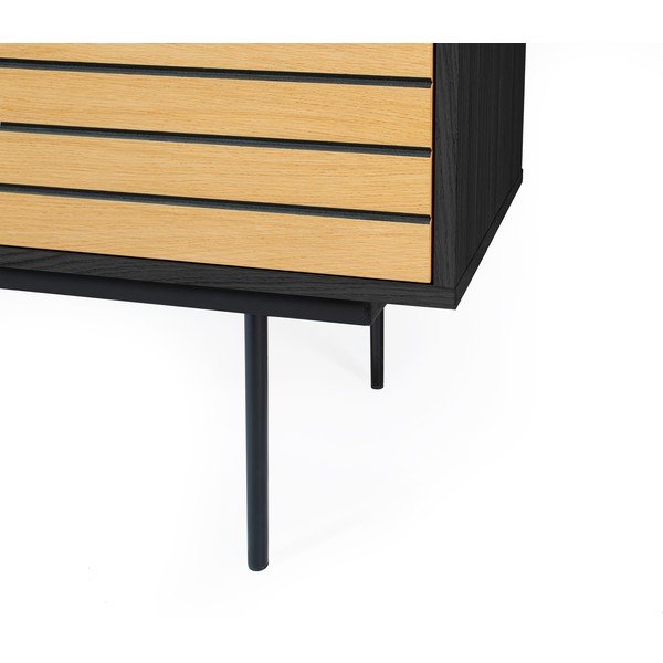 Komoda v dekore dubového dreva Woodman Stripe Oak-image-4