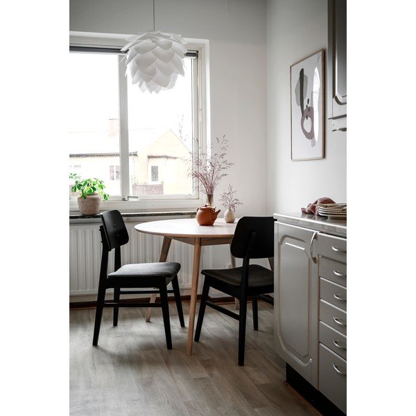 Okrúhly jedálenský stôl s doskou v dubovom dekore 115x115 cm Yumi - Rowico-image-2