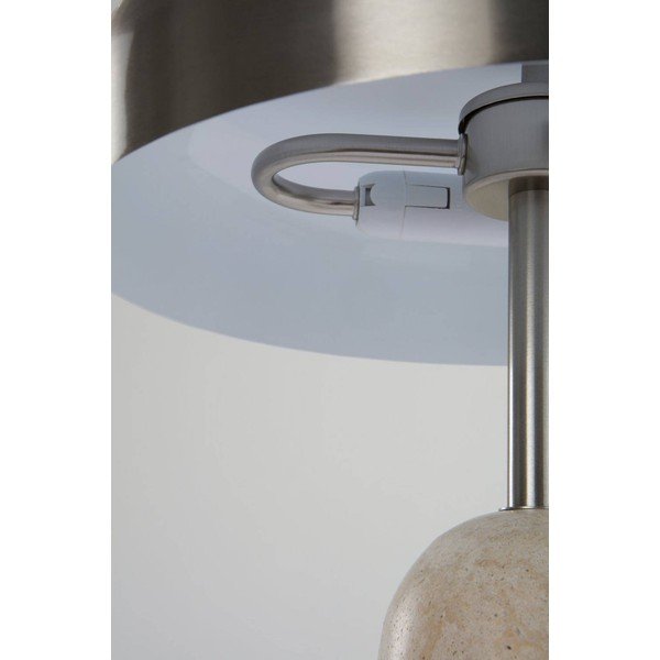 Stolová lampa 
z travertínu
 v striebornej farbe (výška  46 cm) Ina – Jotex-image-3