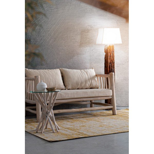 Ručne tkaný koberec zo ženilky v horčicovej farbe 155x230 cm Yuno – Bizzotto-image-1