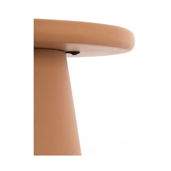Okrúhly konferenčný stolík v terakotovej farbe ø 70 cm Kulona – Light & Living-image-3
