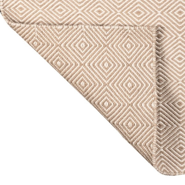 Krémovobiely obojstranný vonkajší koberec z recyklovaného plastu Green Decore Solitaire, 120 x 180 cm-image-4