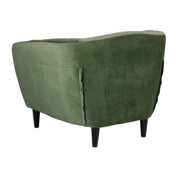 Zelené zamatové kreslo Actona Ria-image-2