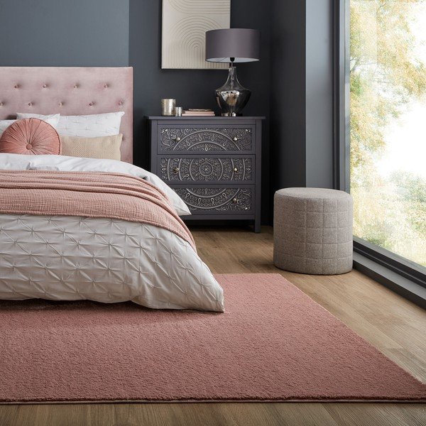 Ružový koberec z recyklovaných vlákien 160x230 cm Sheen – Flair Rugs-image-1