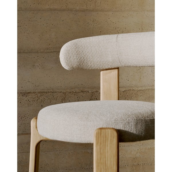 Béžová/v prírodnej farbe jedálenská stolička z jaseňového dreva Granite – Kave Home-image-2