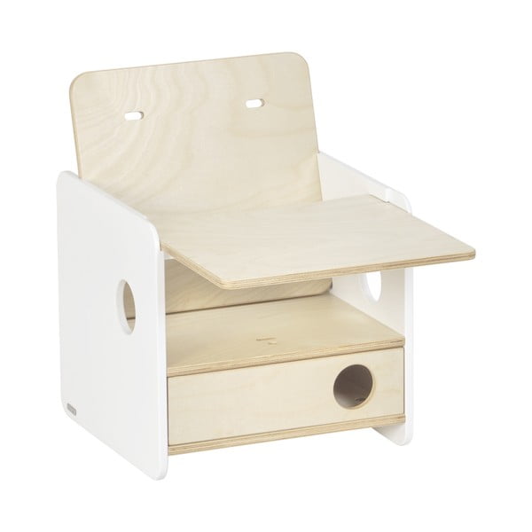 Tácka k jedálenskej stoličke v prírodnej farbe Nuun – Kave Home-image-3