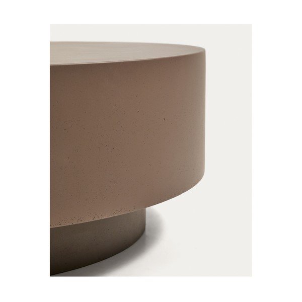 Betónový okrúhly Záhradný konferenčný stolík ø 60 cm Garbet – Kave Home-image-4
