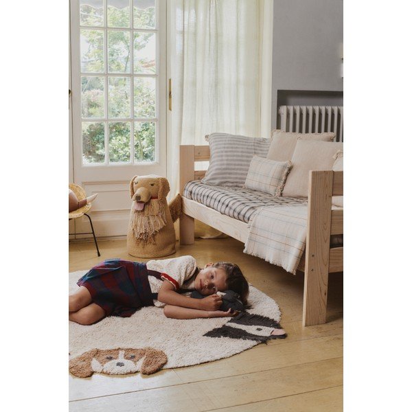 Béžový látkový detský kôš na hračky 40x30x55 cm Luna – Lorena Canals-image-1