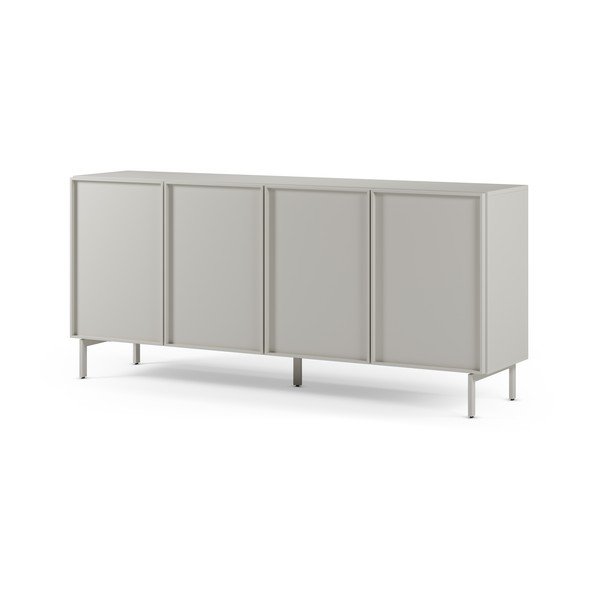 Krémovobiela skrinka 180x80x42 cm Brise – Marckeric-image-4