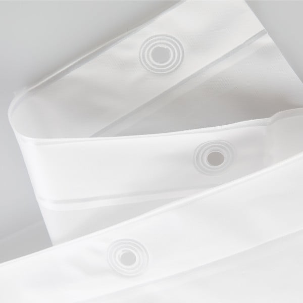 Biely sprchový záves iDesign PEVA Liner, 183 x 183 cm-image-4