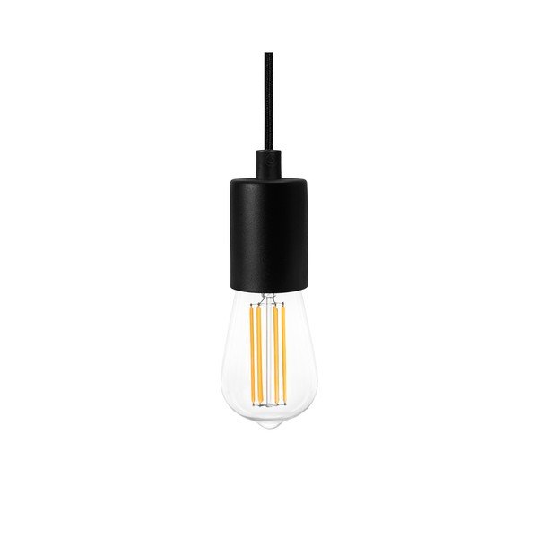 Čierne závesné svietidlo s 3 žiarovkami Bulb Attack Cero Basic Marine-image-3