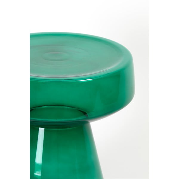 Sklenený okrúhly odkladací stolík ø 37 cm Dakwa – Light & Living-image-2