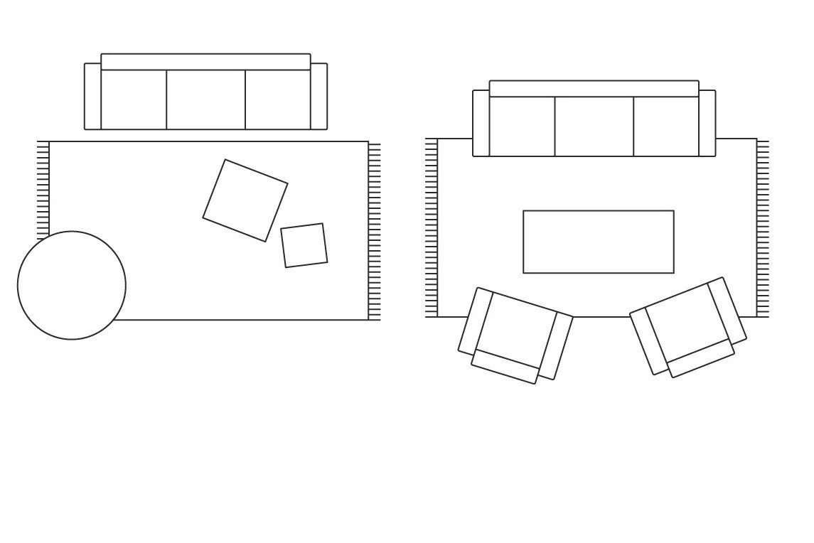 V malej obývačke uplatnite svetlé farby a menej okázalé vzory. Plochu ušetríte aj stohovateľným nábytkom.