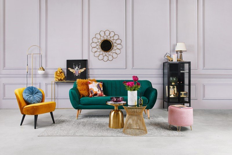 Inšpirácia: Obývacia izba, Glamour štýl