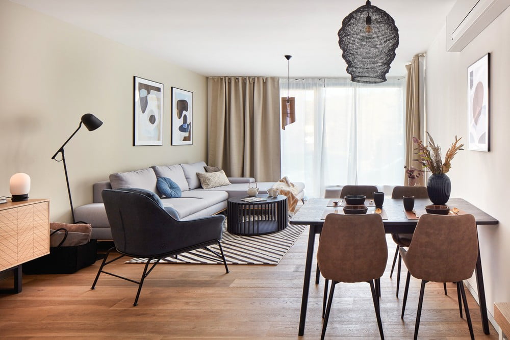 Inšpirácia: Obývacia izba, Jedáleň, Škandinávsky štýl