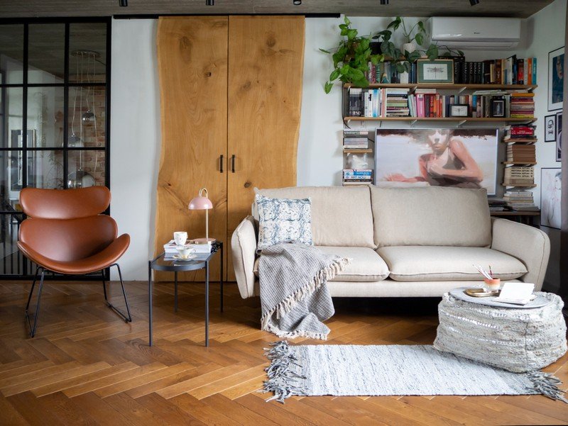 Inšpirácia: Obývacia izba, Industriálny štýl