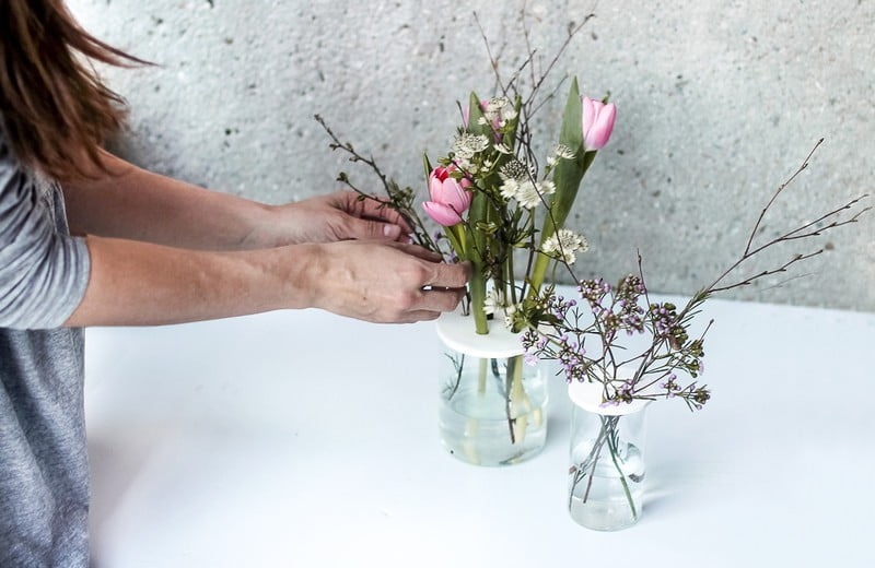 DIY: Dierované viečko na vázu zo samotvrdnúcej hmoty
