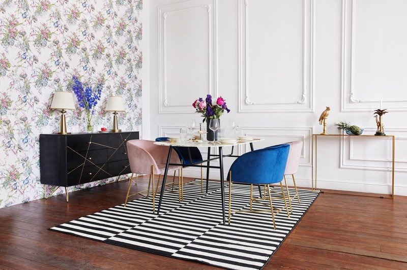 Inšpirácia: Glamour štýl, Jedáleň