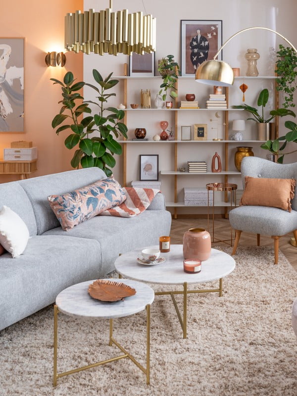 Inšpirácia: Obývacia izba, Glamour štýl