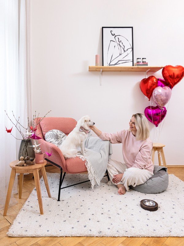 Inšpirácia: Valentín, Obývacia izba