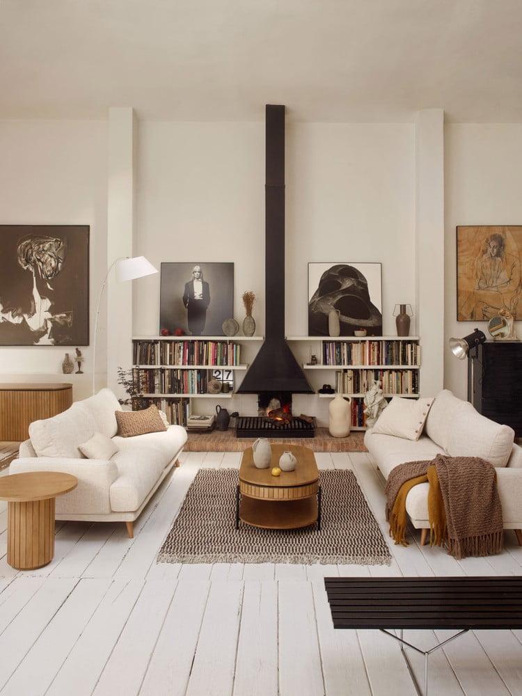 Inšpirácia: Obývacia izba, Škandinávsky štýl
