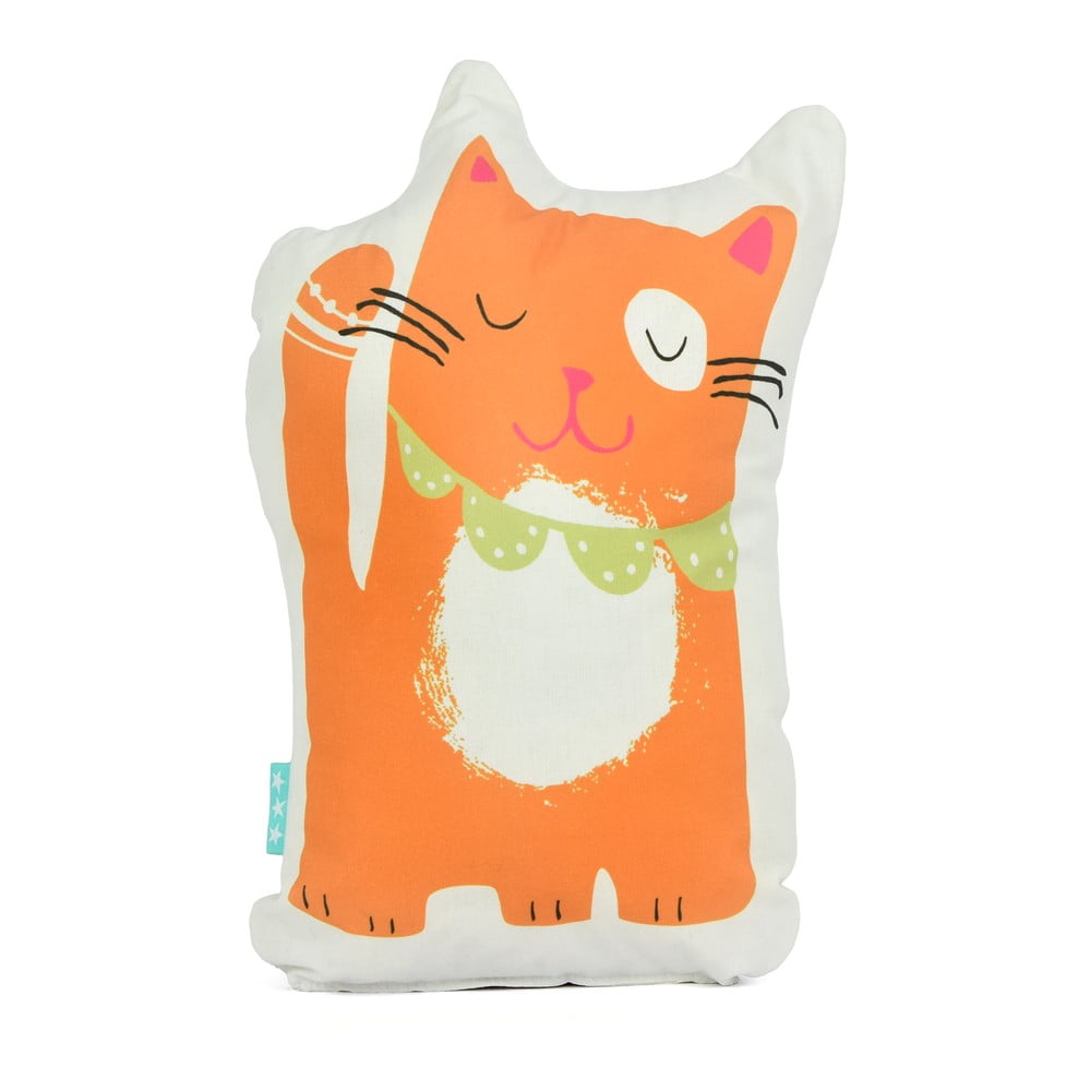 E-shop Bavlnený vankúšik Moshi Moshi Cat & Mouse, 40 × 30 cm