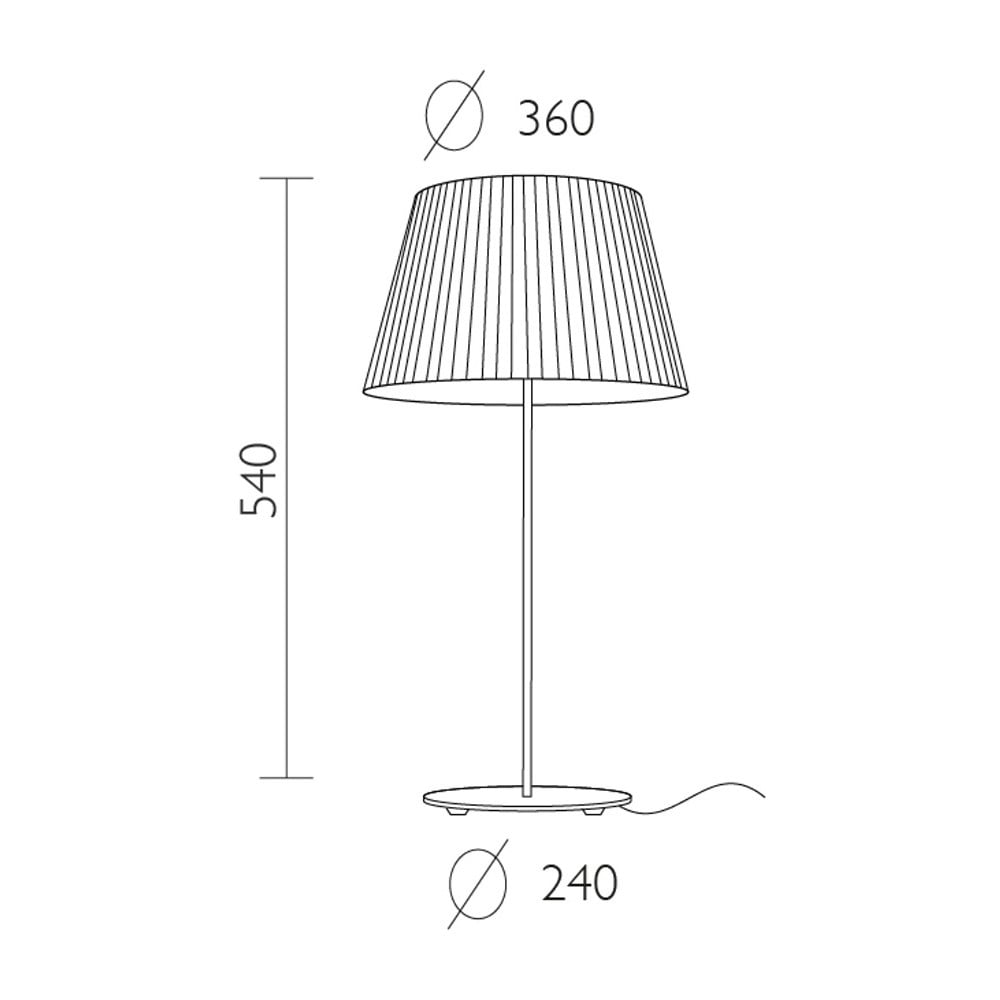 Obrázok Biela stolová lampa Sotto Luce KAMI Elementary M 1T