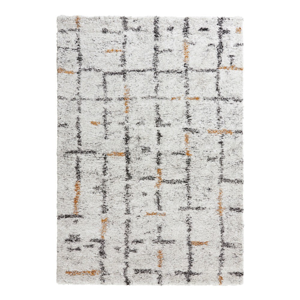 Krémovobiely koberec Mint Rugs Grid, 200 x 290 cm