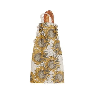 Látkový vak na chlieb Linen Bag Sunflower, výška 42 cm