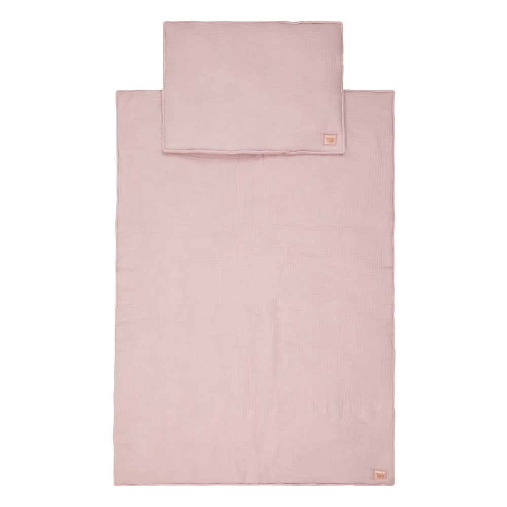 E-shop Ružová mušelínová súprava do postieľky Baby Pink - Moi Mili