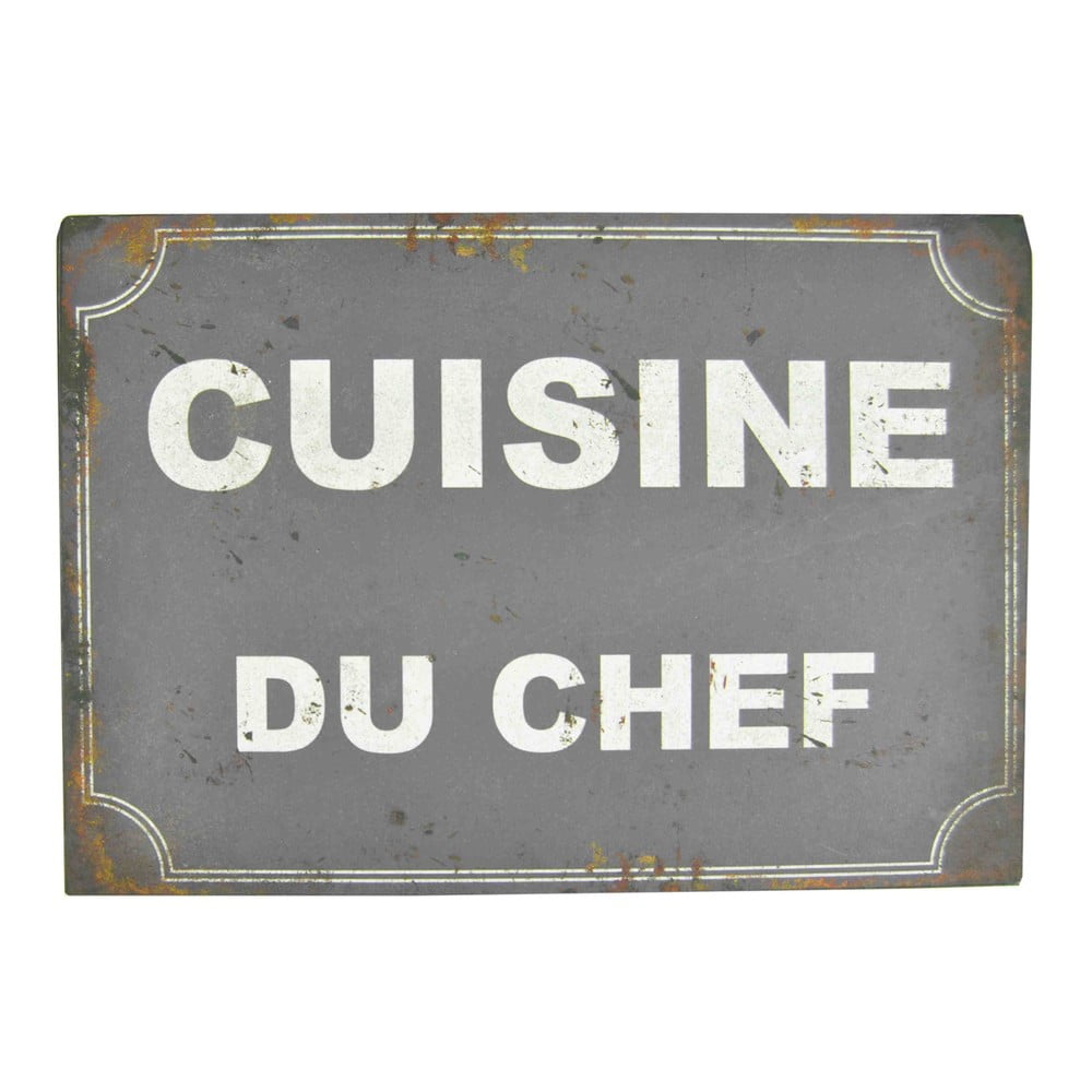 E-shop Plechová ceduľa Antic Line Cusine Du Chef