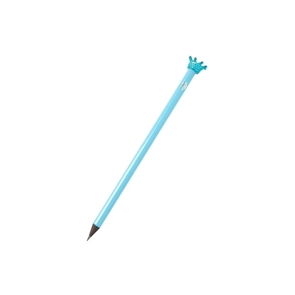 Modrá ceruzka s ozdobou v tvare korunky TINC