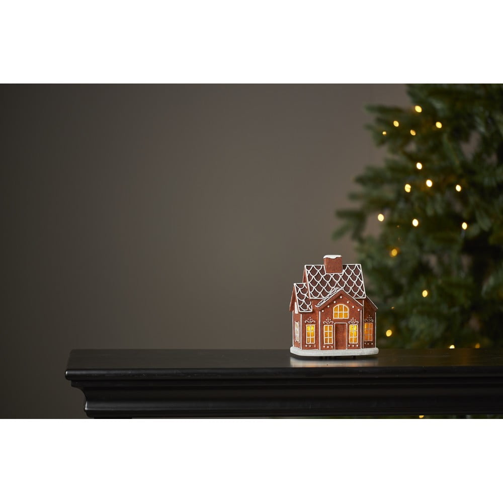 E-shop Vianočná svetelná LED dekorácia Star Trading Gingerville, výška 16 cm