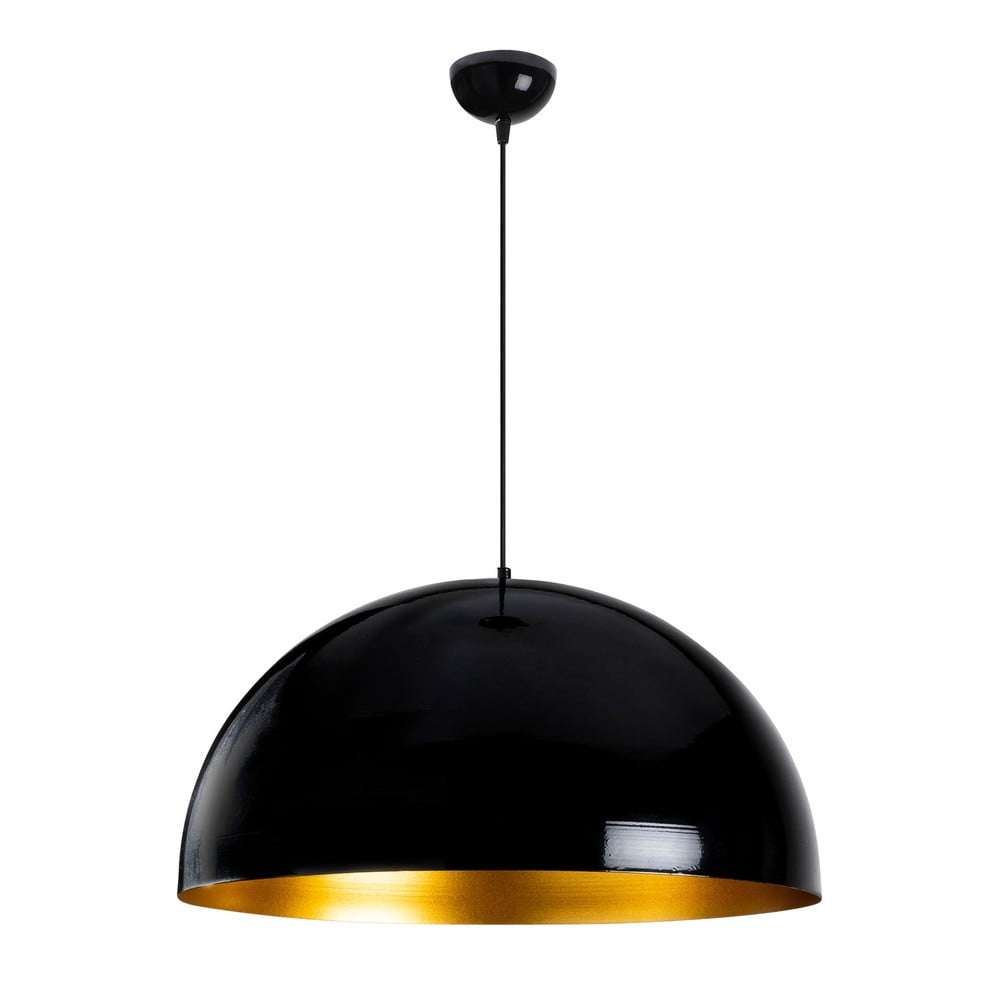 E-shop Čierne stropné svietidlo Opviq lights Berceste, ø 60 cm