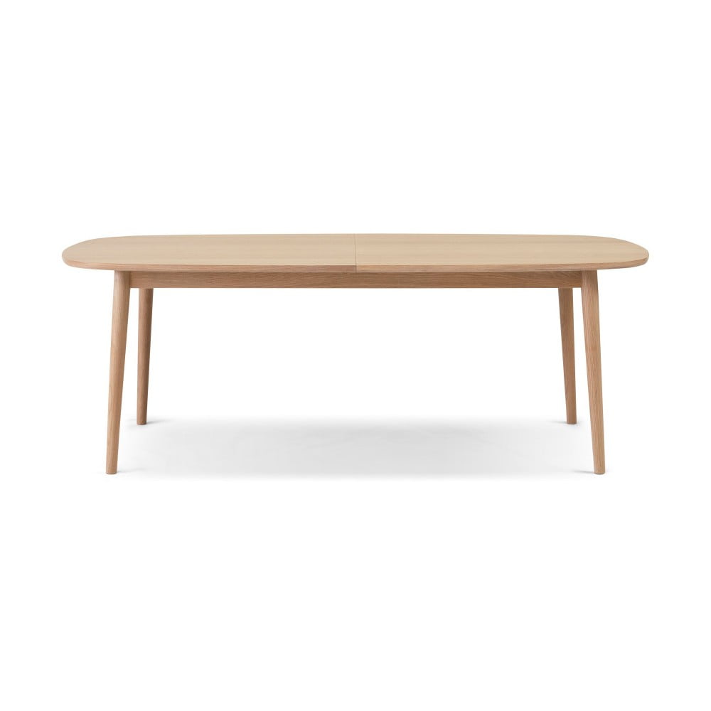 Svetlohnedý rozkladací jedálenský stôl WOOD AND VISION Bow, 210 × 105 cm