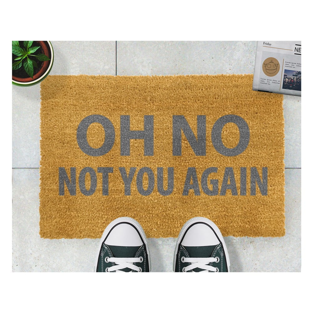 Obrázok Rohožka Artsy Doormats Oh No Not You Again Grey, 40 × 60 cm