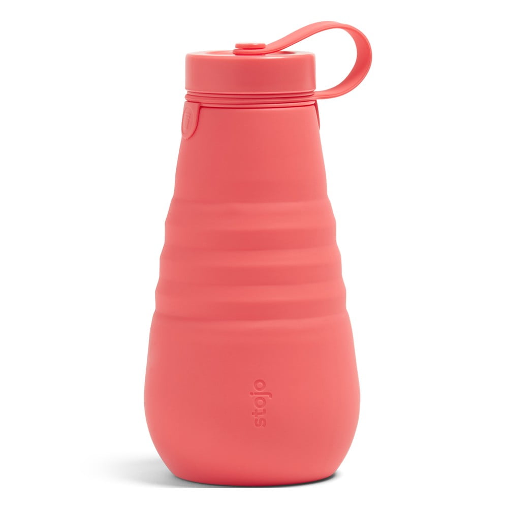 E-shop Oranžová skladacia fľaša Stojo Bottle Coral, 590 ml