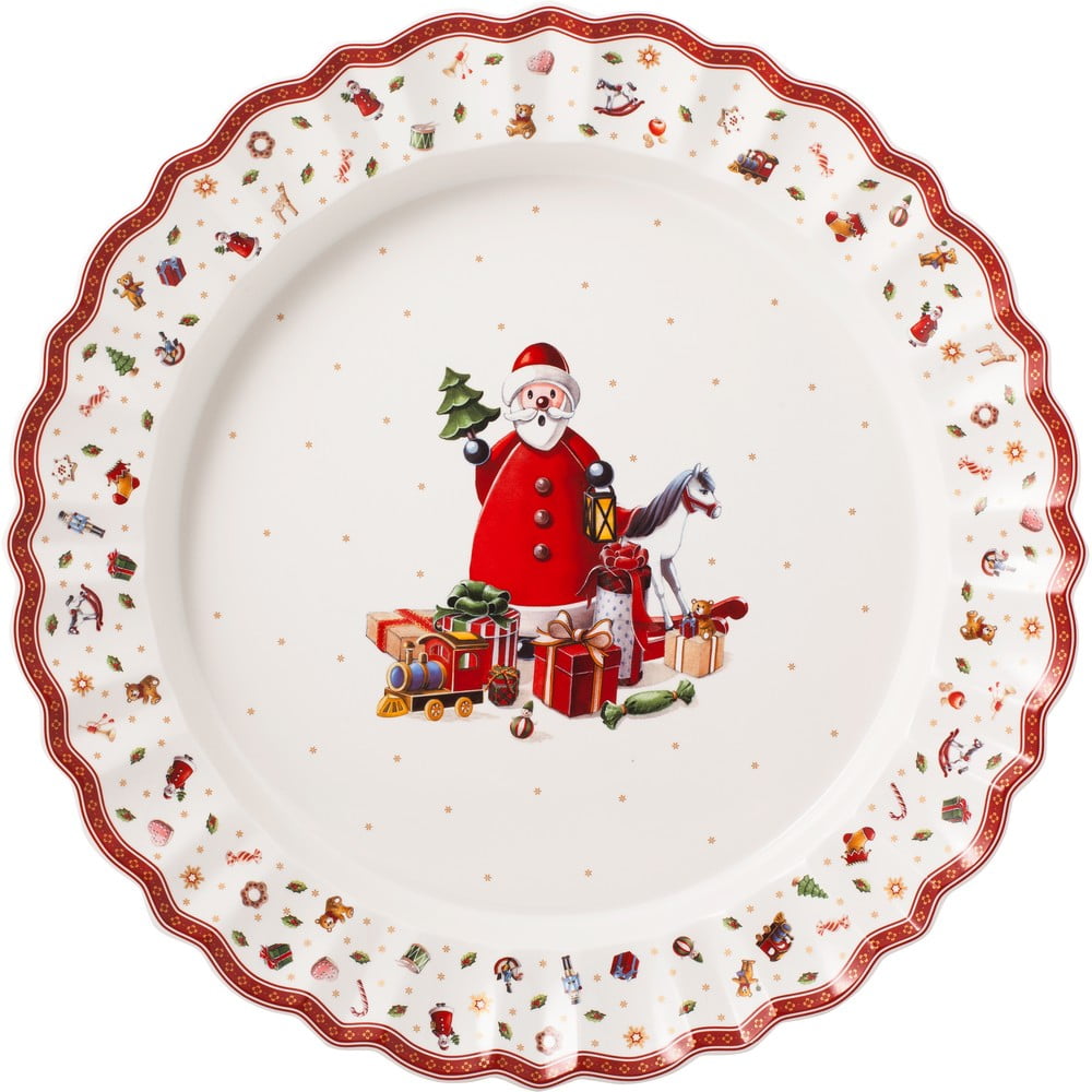E-shop Biely porcelánový tanier s vianočným motívom Villeroy & Boch, ø 45 cm