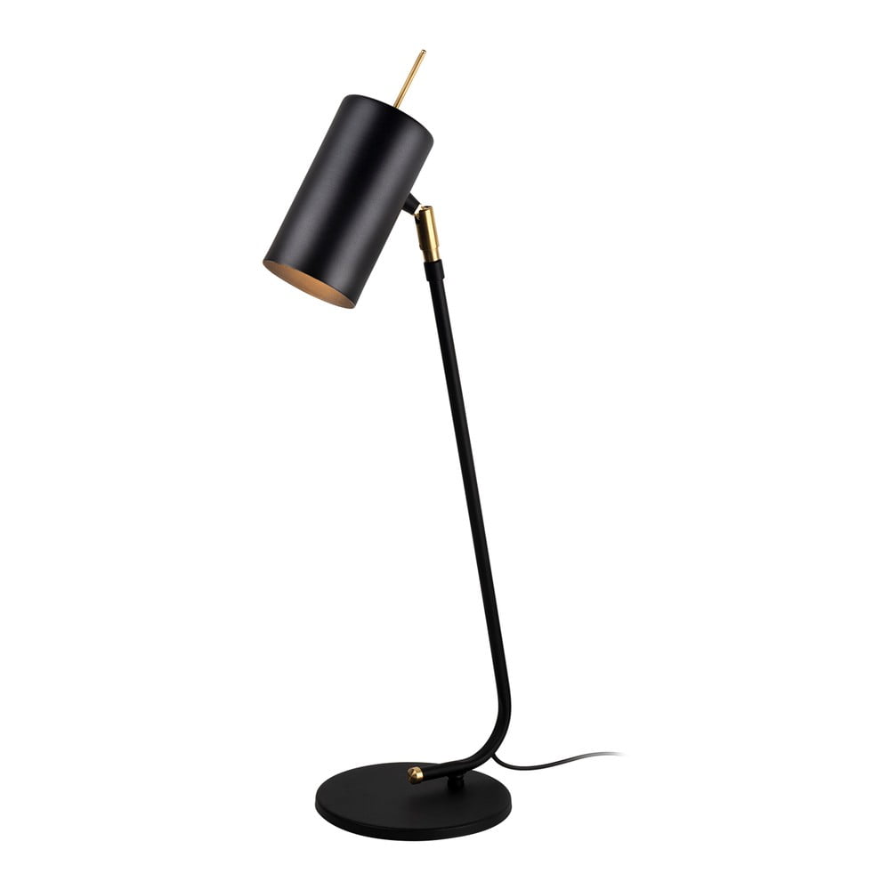 E-shop Čierna stolová lampa Squid Lighting Geo, výška 60 cm