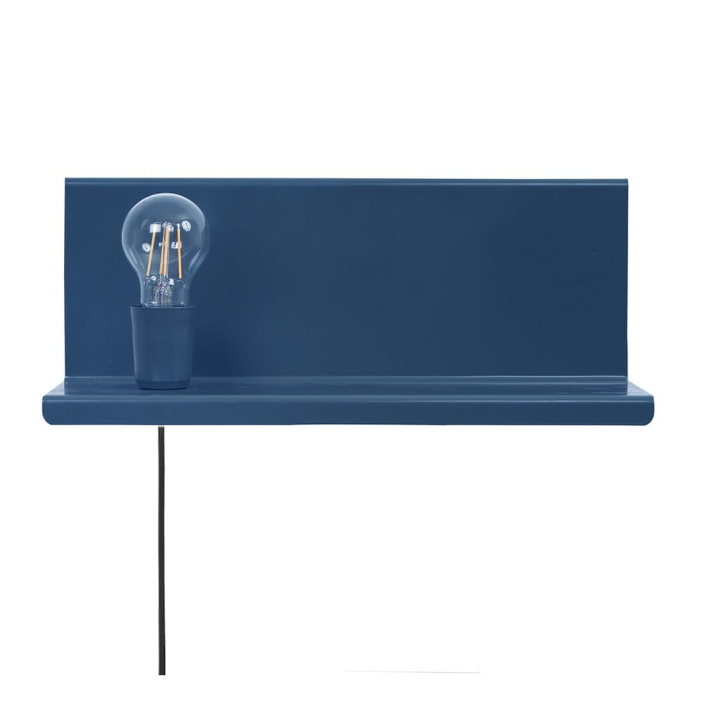 E-shop Modré nástenné svietidlo s poličkou Homemania Decor Shelfie2