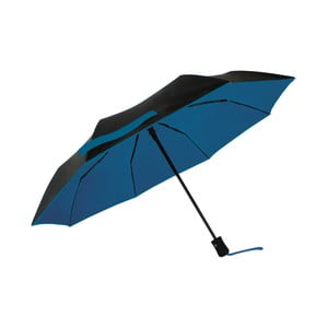 Čierno-modrý vetruodolný dáždnik s UV ochranou Ambiance, ⌀ 97 cm