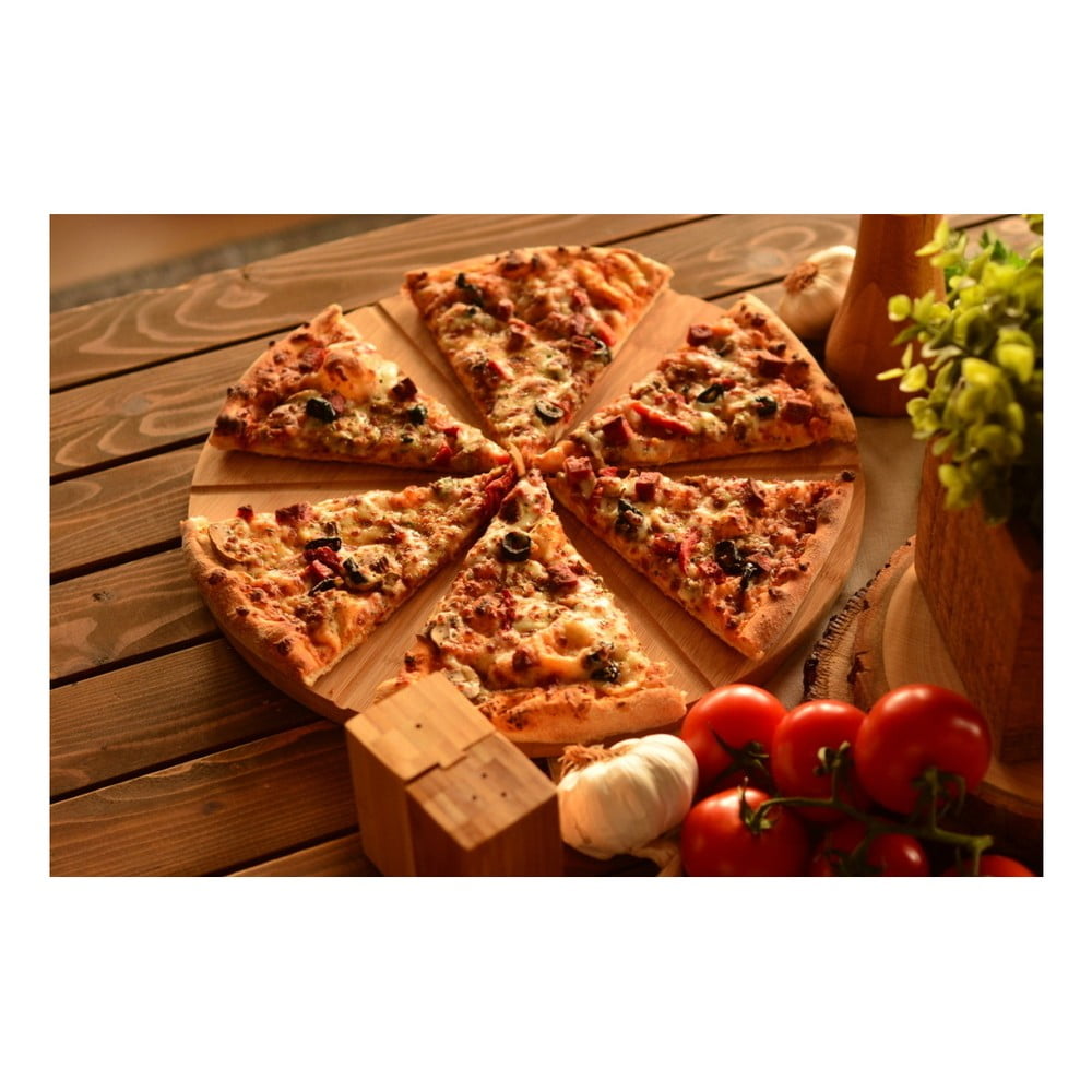 Obrázok Bambusový podnos na pizzu Bambum Slice, ⌀ 35 cm