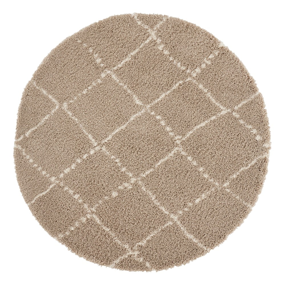 E-shop Svetlohnedý koberec Mint Rugs Hash, ⌀ 160 cm