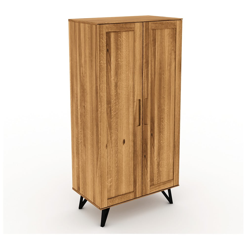 E-shop Šatníková skriňa z dubového dreva 91x185 cm Golo - The Beds